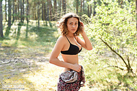 Sexy girl in nature